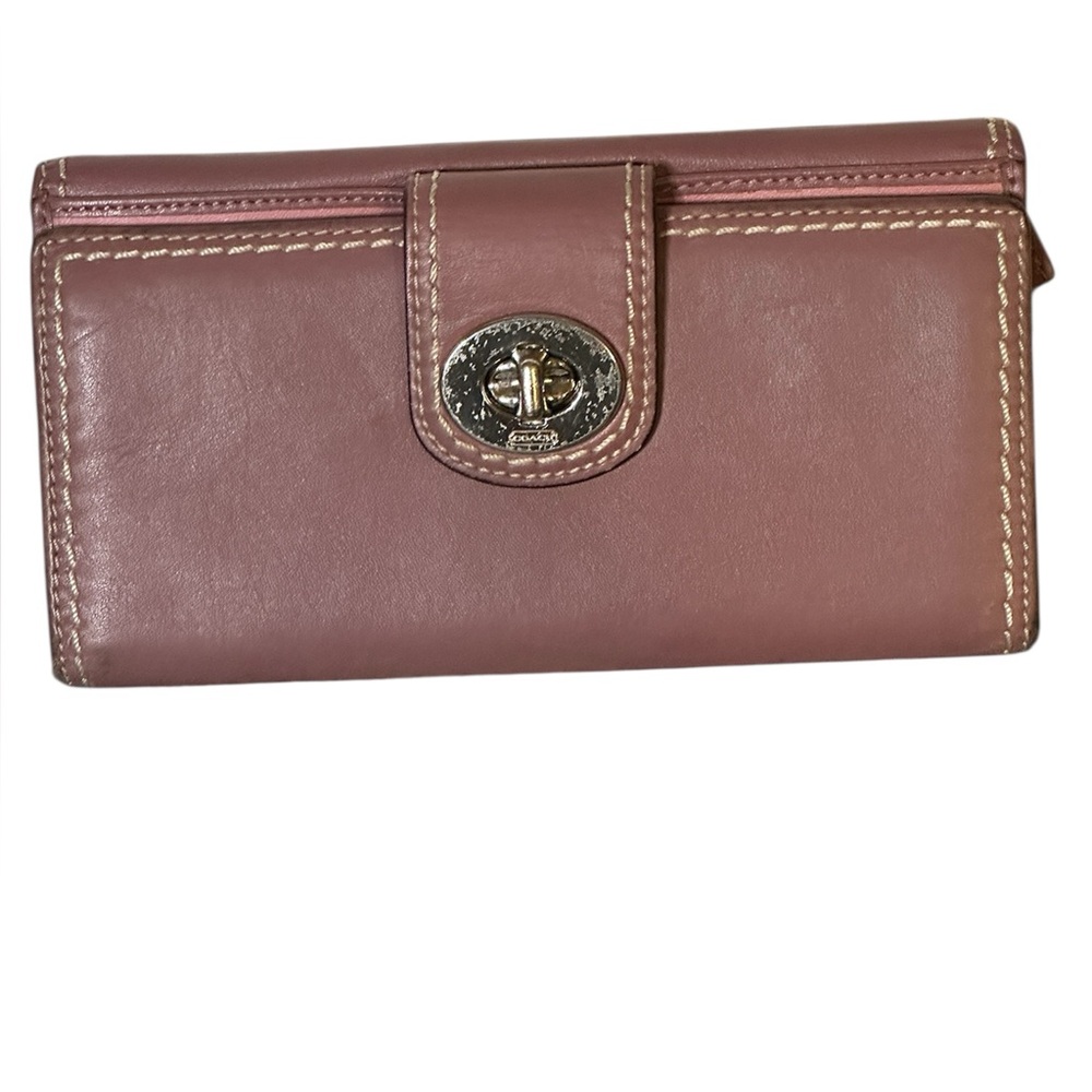 Coach Turnlock Slim Envelope Wallet.